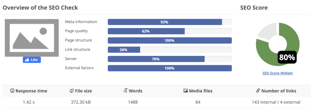 SEO check